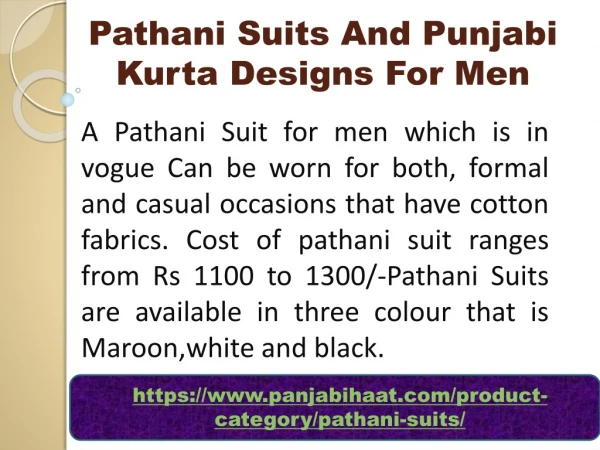 Pathani Suits And Punjabi Kurta Designs For Men