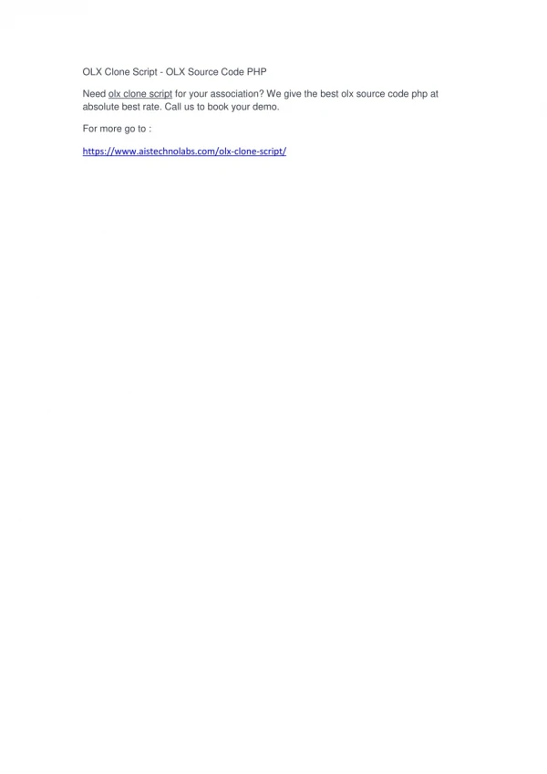 olx clone script olx source code php