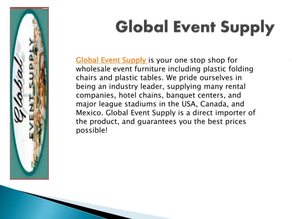global event supply