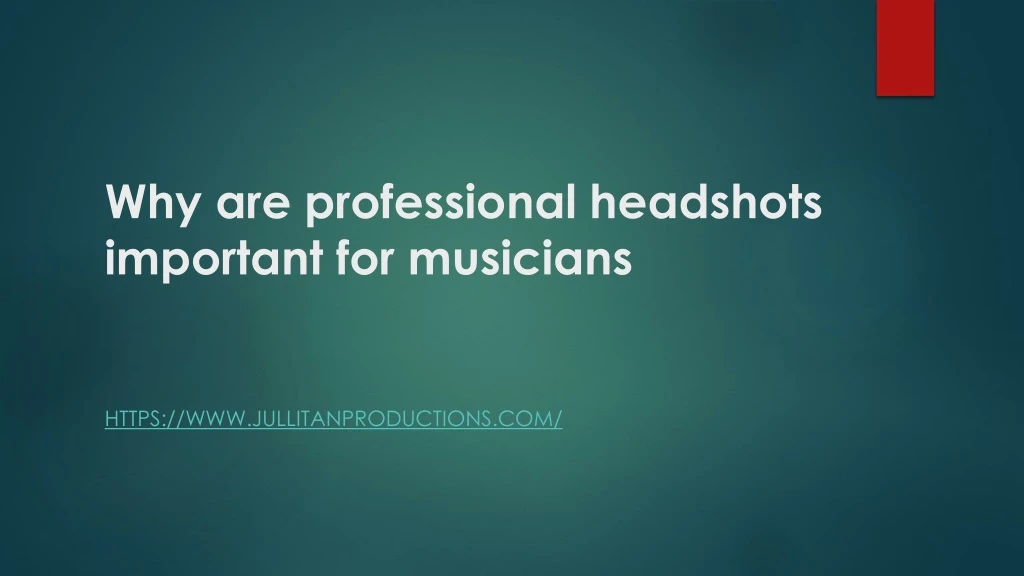 why are professional headshots important for musicians