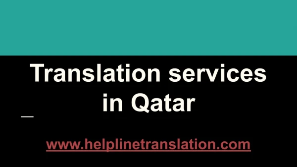 translation services in qatar