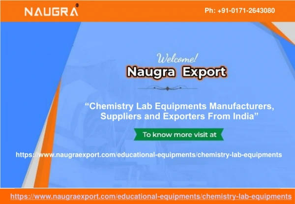 Chemistry Lab Equipments Manufacturers-Naugra Export