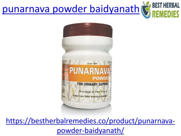 Here you can buy baidyanath punarnava powder
