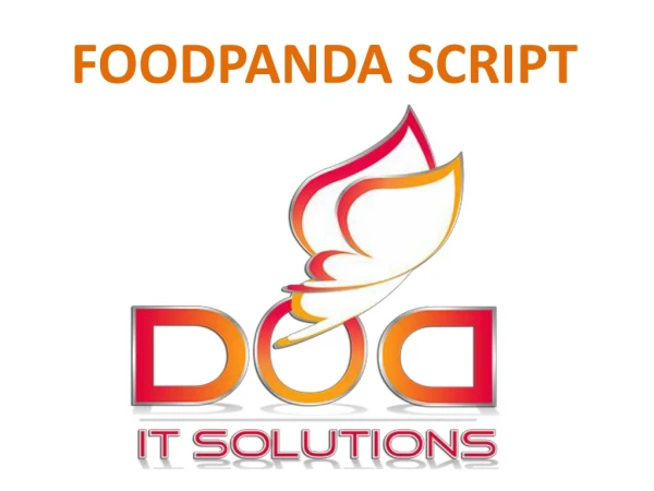 FOOD PANDA CLONE | FOODPANDA SCRIPT - DOD IT Solutions