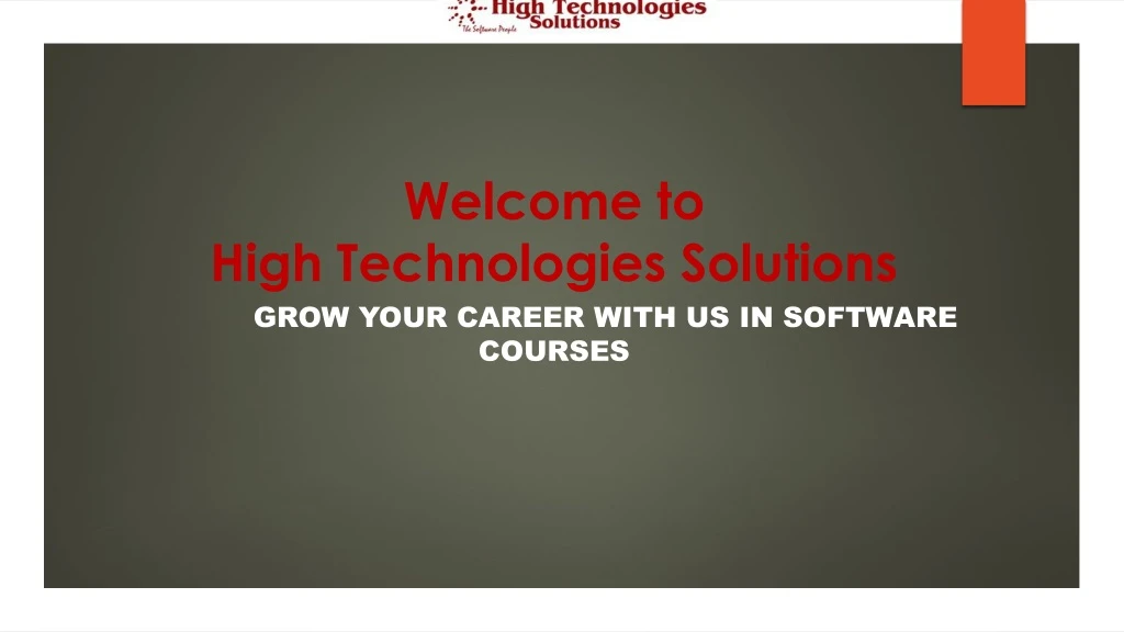 welcome to high technologies solutions