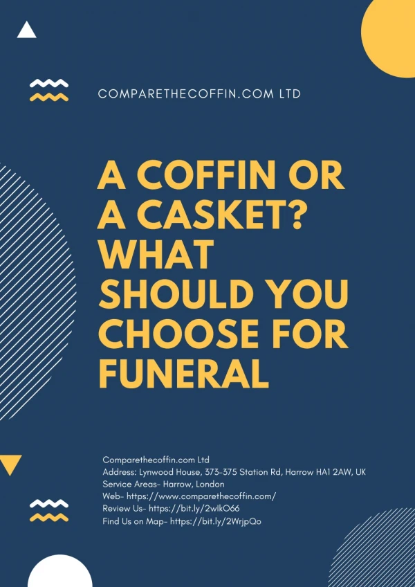 A Coffin or a Casket? What Should You Choose for Funeral