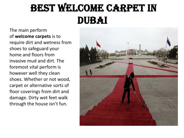 best welcome carpet in dubai
