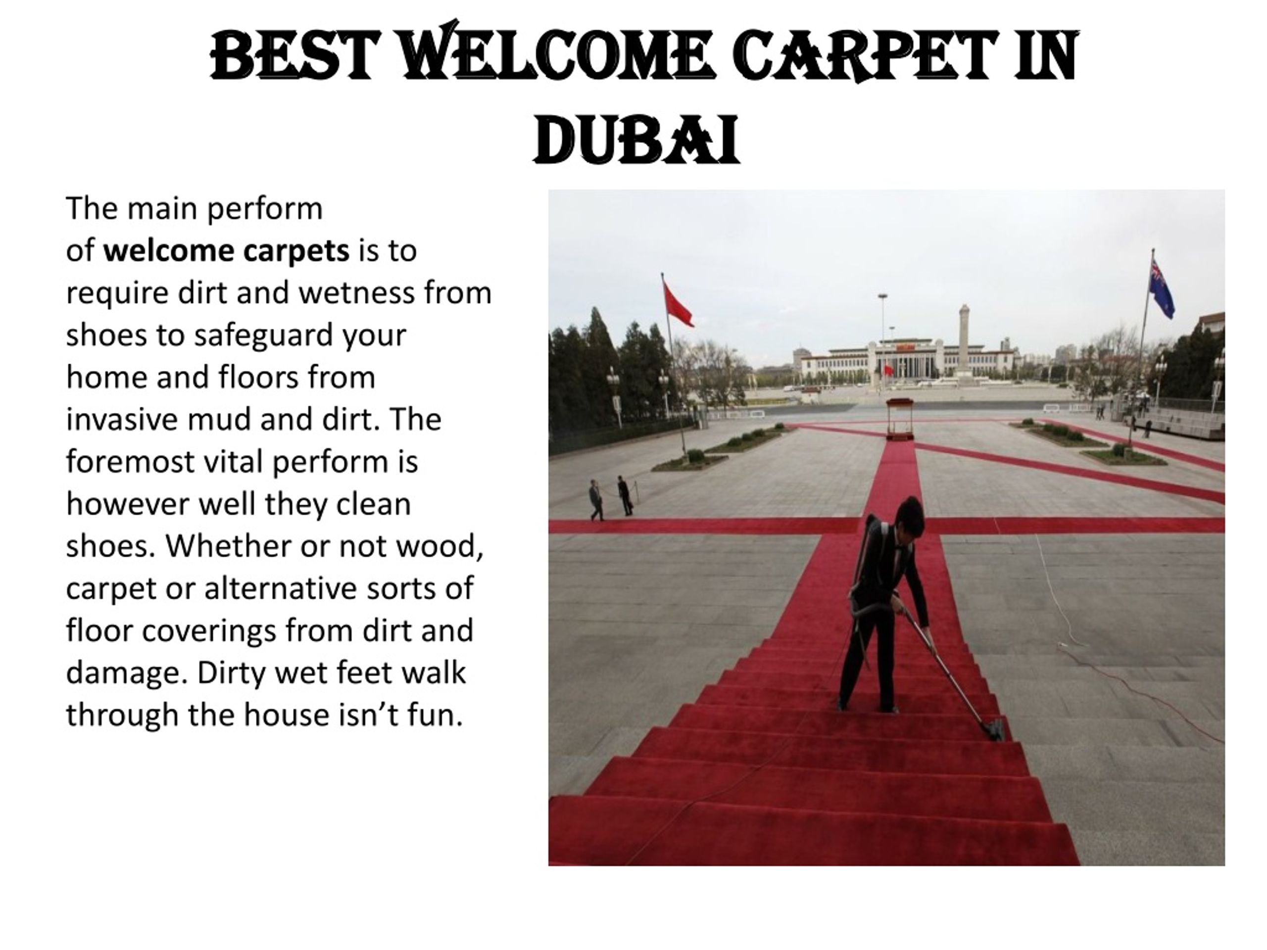 PPT - Best Welcome Carpet In Dubai PowerPoint Presentation, free ...
