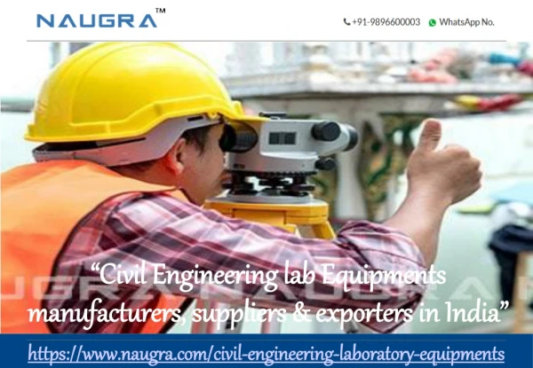 Civil Engineering Lab Instruments Suppliers