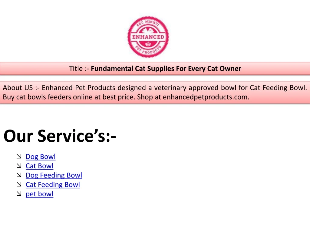 title fundamental cat supplies for every cat owner