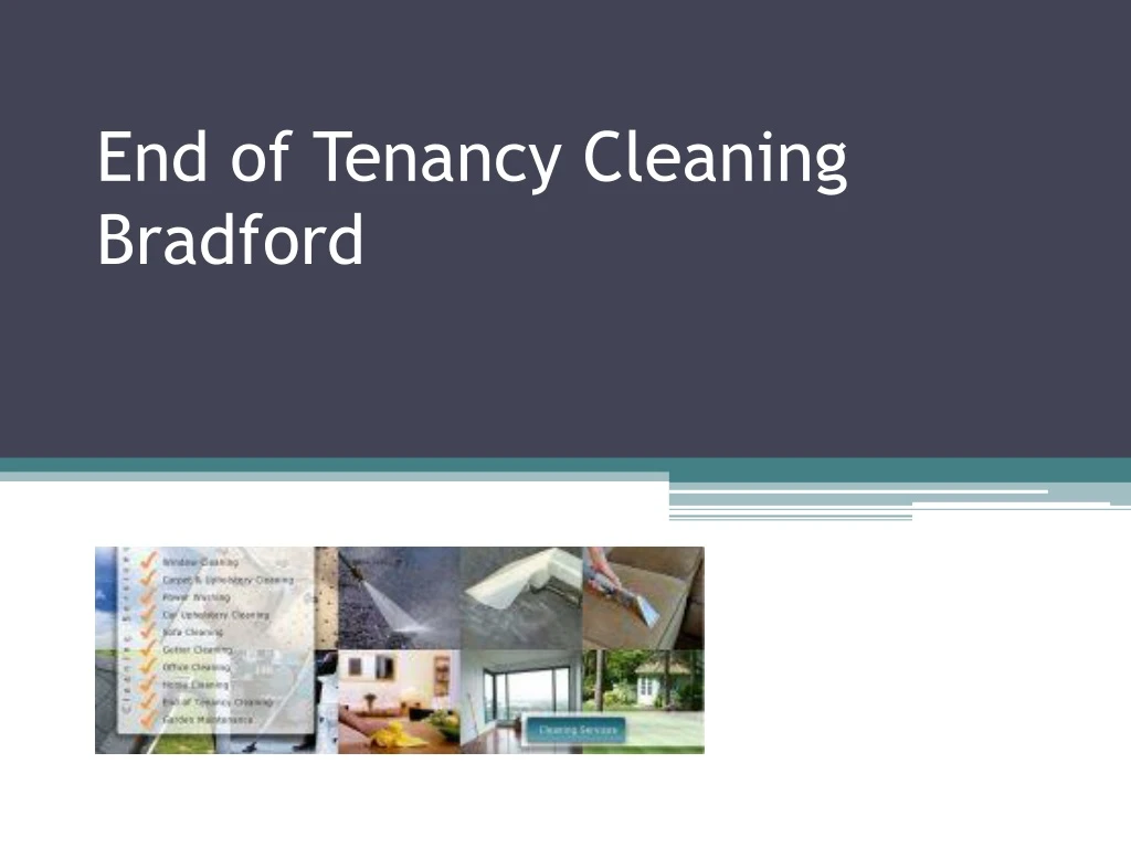 end of tenancy cleaning bradford