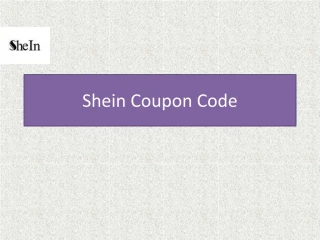 Shein Coupon Code - slide 1