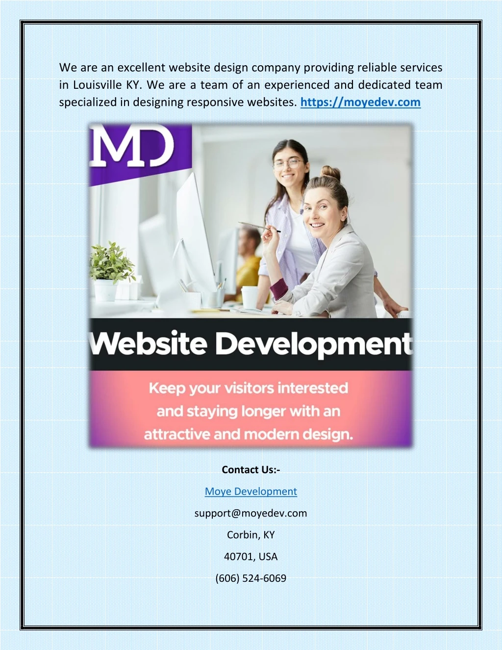 we are an excellent website design company