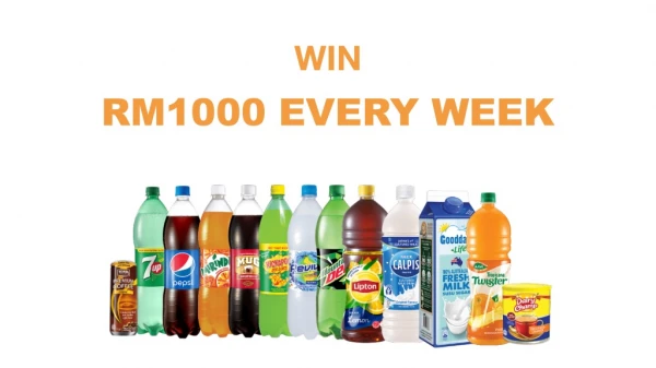 Win RM 1000 Per Week While You Drink Participating Drinks in Malaysia