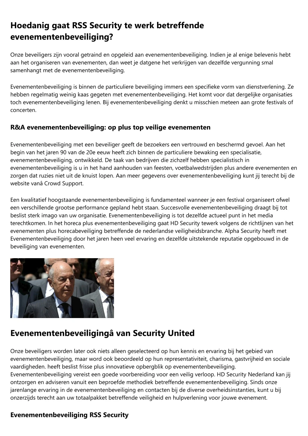 hoedanig gaat rss security te werk betreffende