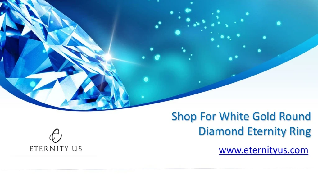 shop for white gold round diamond eternity ring