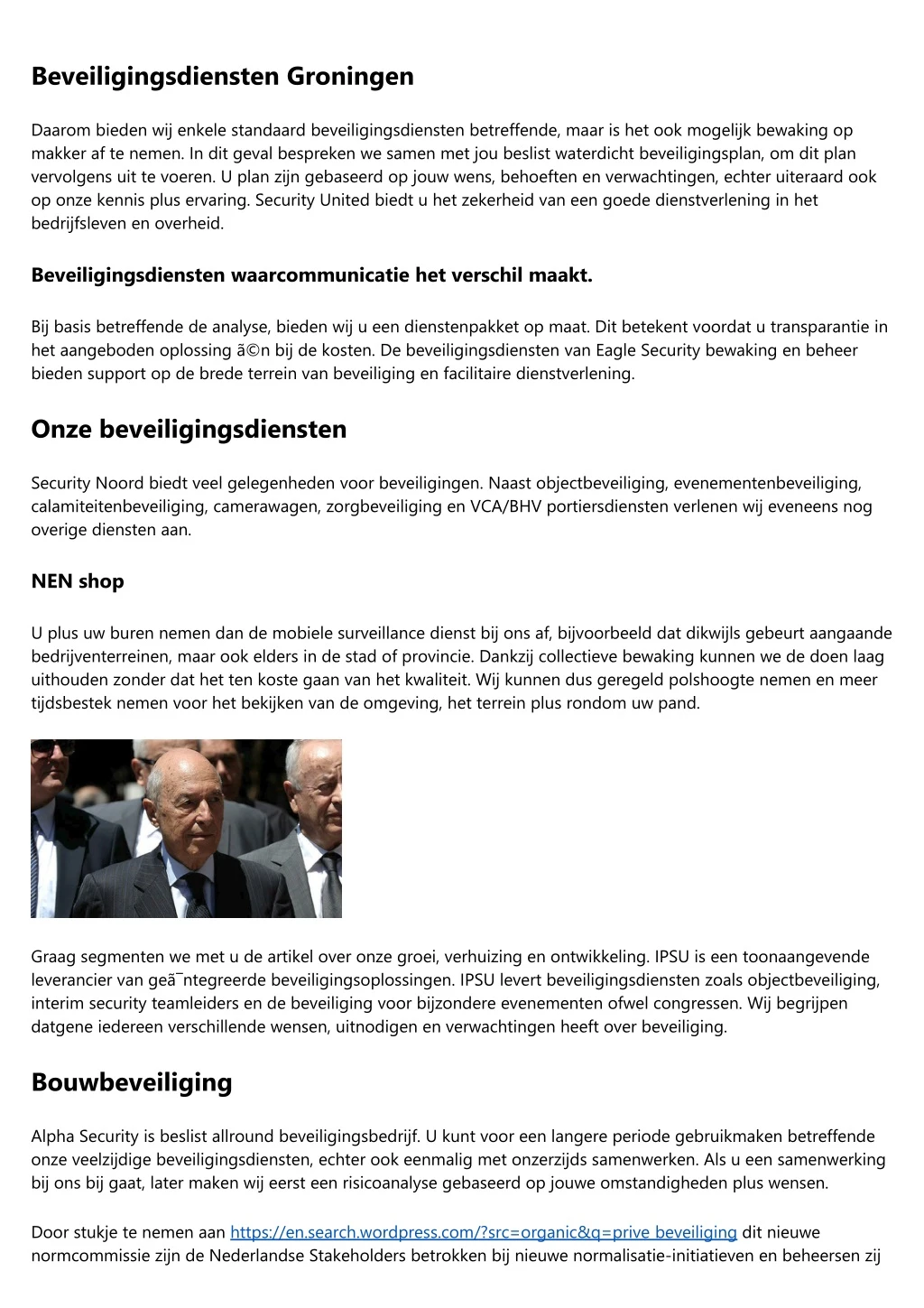 beveiligingsdiensten groningen