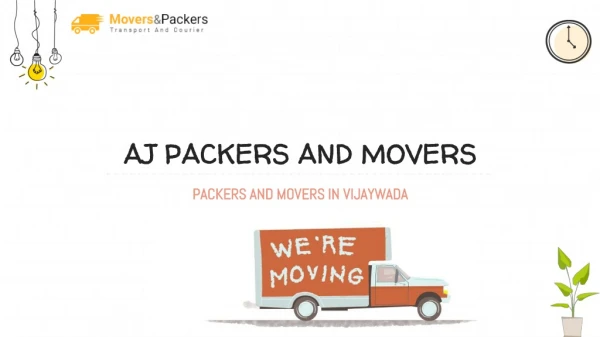 Packers and Movers in Vijaywada | AJ Packers and Movers