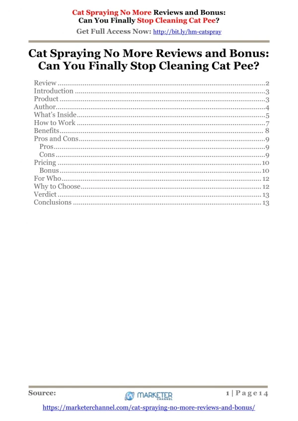 Cat Spraying No More Reviews and Bonus: Can You Finally Stop Cleaning Cat Pee?