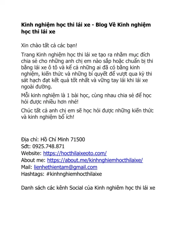 kinh nghi m h c thi l i xe blog v kinh nghi