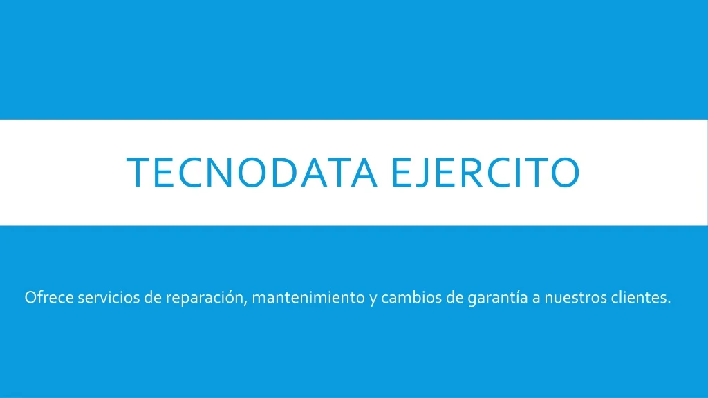 tecnodata ejercito