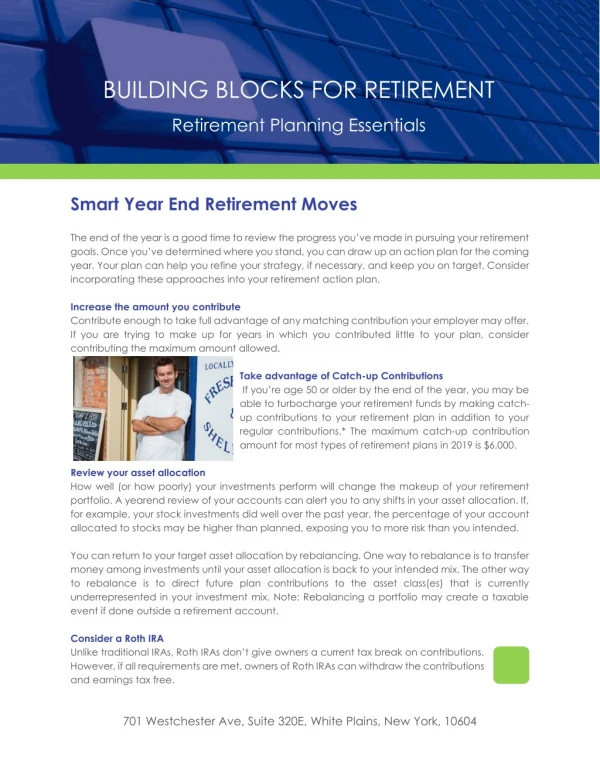 building blocks for retirement