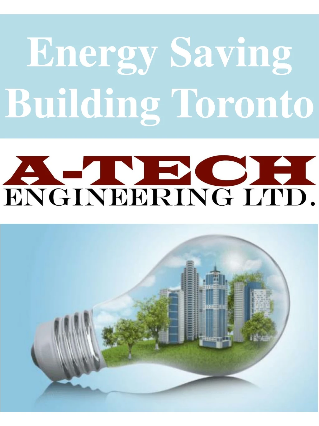 energy saving building toronto