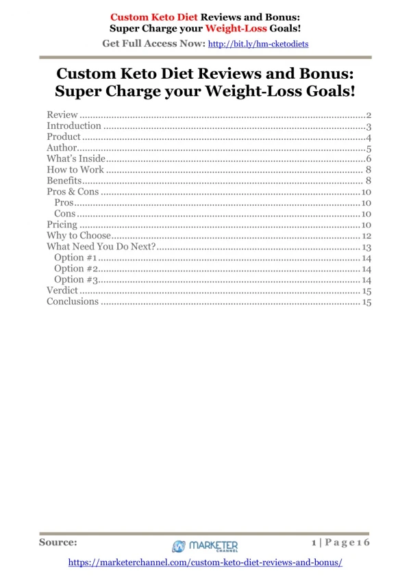 Custom Keto Diet Reviews and Bonus: Super Charge your Weight‐Loss Goals!