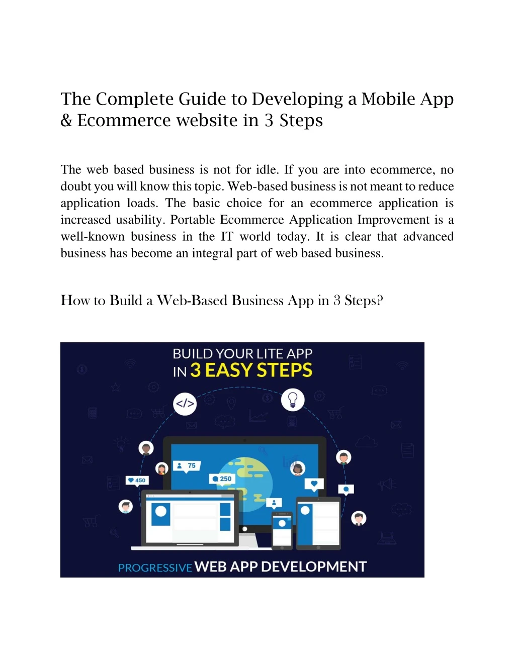 the complete guide to developing a mobile