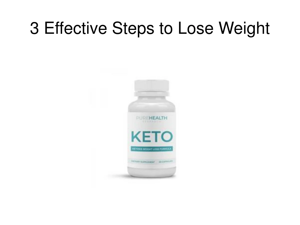 3 effective steps to lose weight