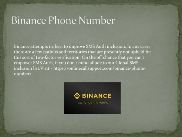 Binance customer support number