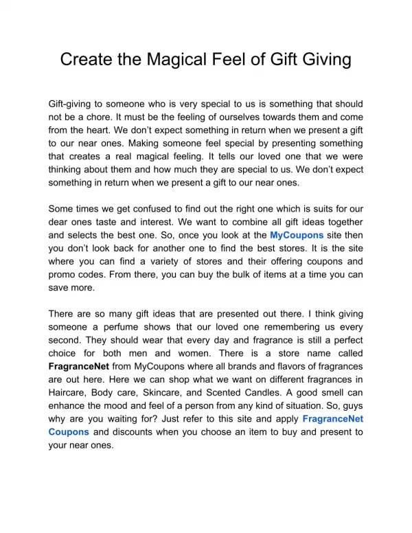 create the magical feel of gift giving