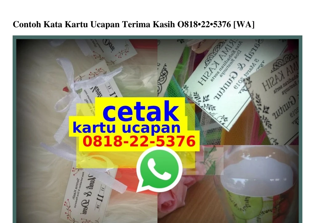 contoh kata kartu ucapan terima kasih o818