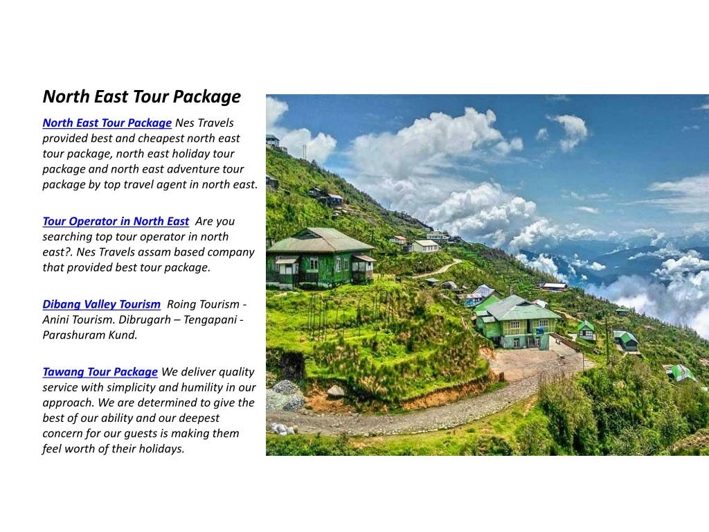 north east tour package