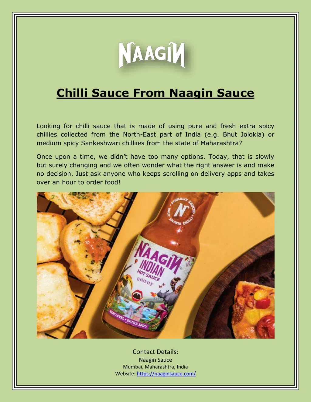 chilli sauce from naagin sauce