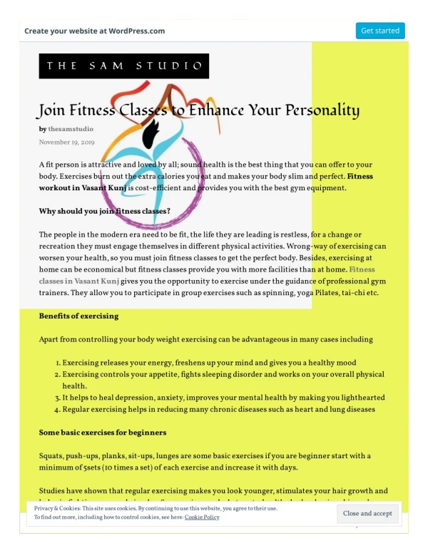 Join Fitness Classes to Enhance Your Personality
