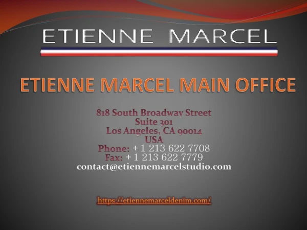 etienne marcel main office