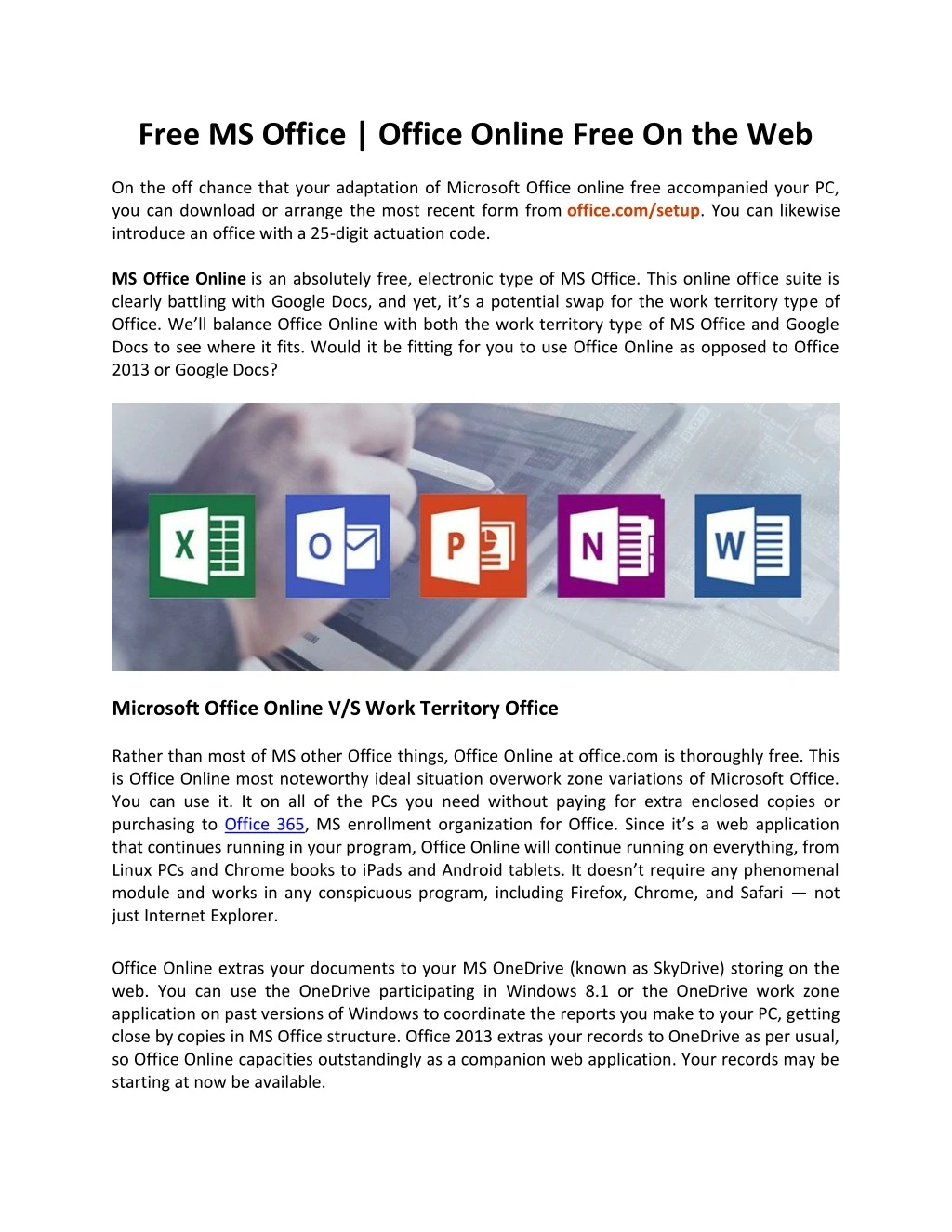 free ms office office online free on the web