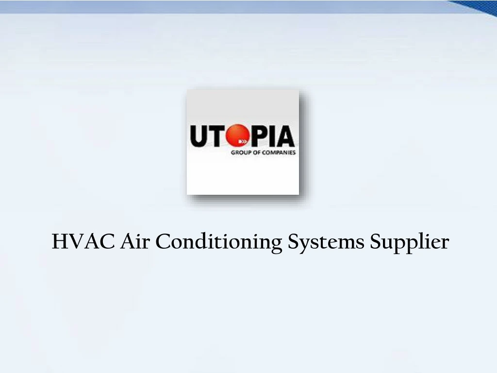 hvac air conditioning systems supplier