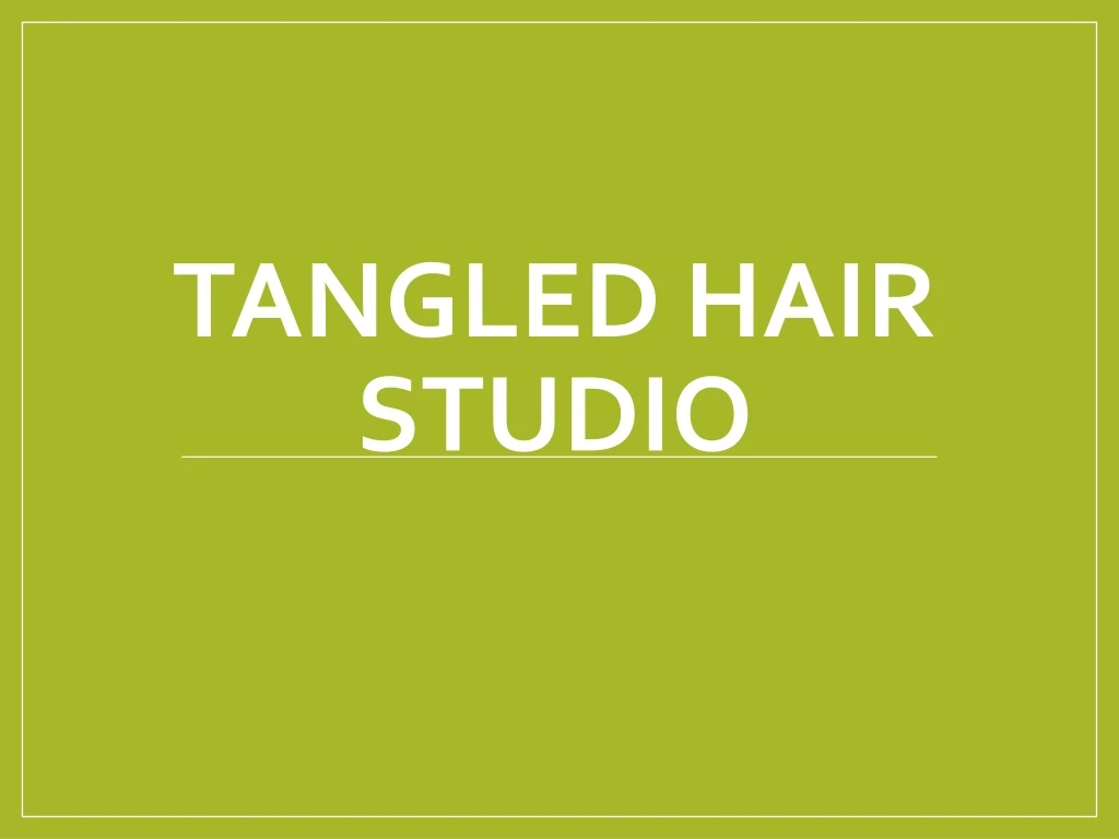 tangled hair studio