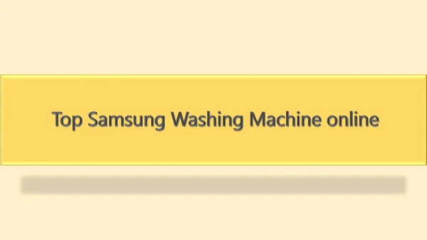 Top Samsung Washing Machine online