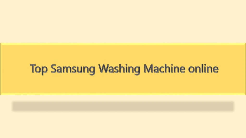 top samsung washing machine online