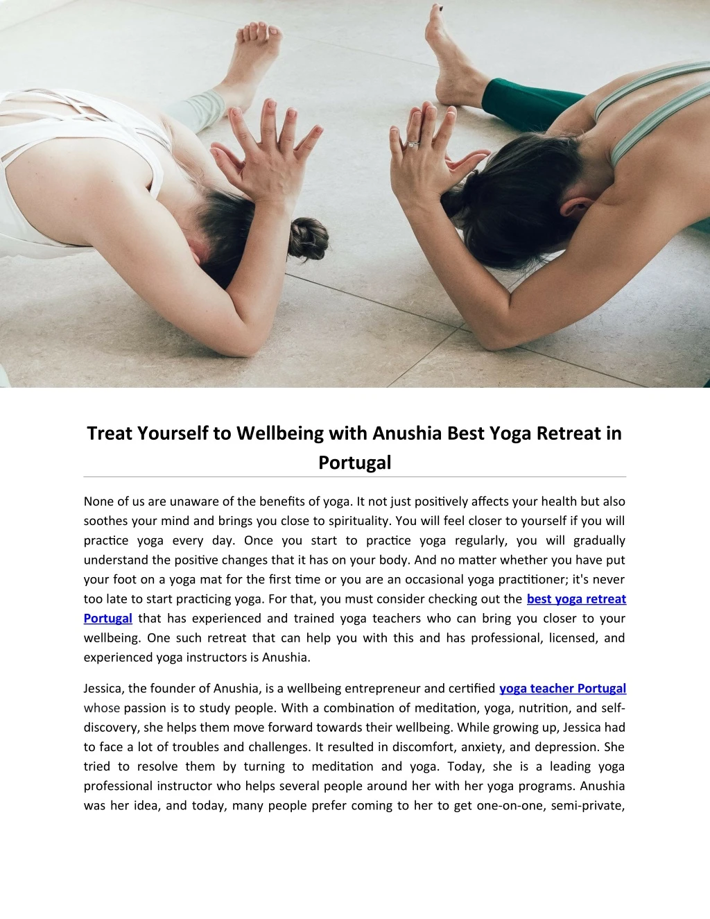 treat yourself to wellbeing with anushia best