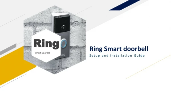 Ring Doorbell setup and installtion guide