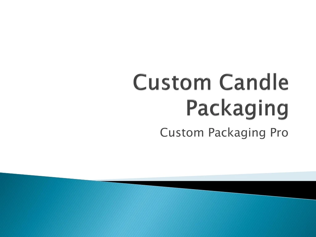 custom candle packaging