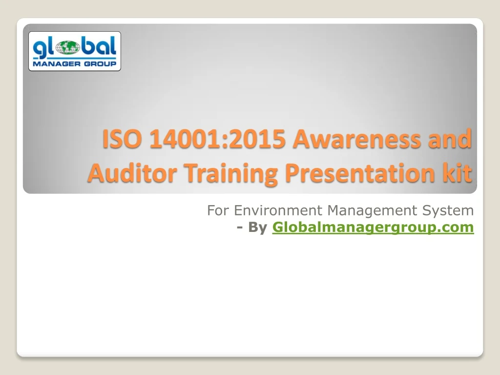 iso 14001 2015 awareness and auditor training