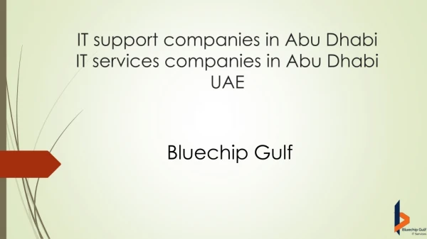 IT service providers in Abu Dhabi | IT support in Abu Dhabi | IT services Abu Dhabi