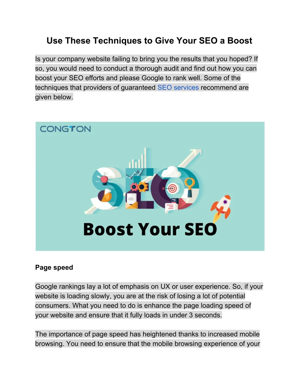 use these techniques to give your seo a boost