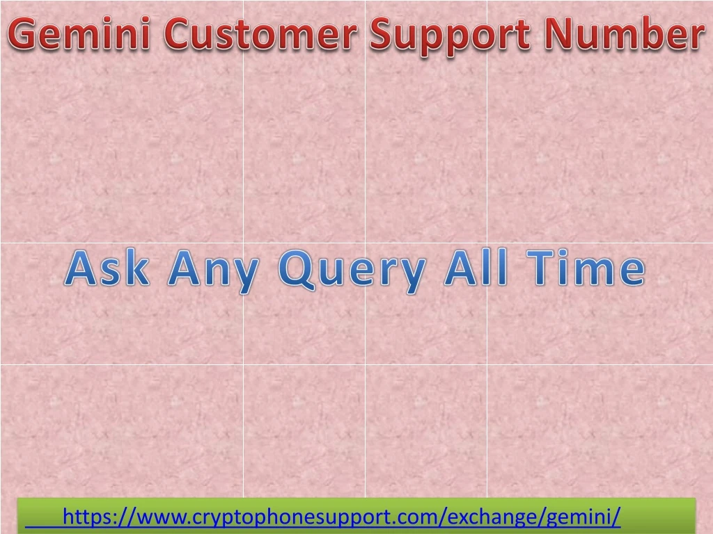 gemini customer s upport number