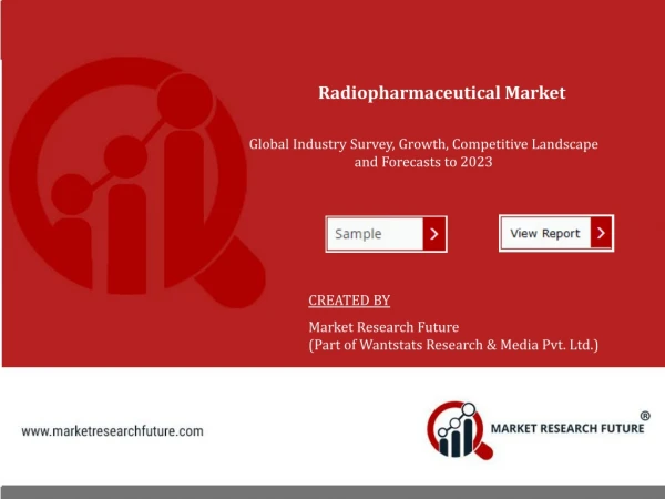 Radiopharmaceutical Market Size, Share 2019  Growth Insight, Comprehensive Analysis, Top Leading Players, Future Demand